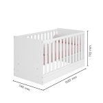 Trinity 2-In-1 Convertible Baby Crib - Image 4
