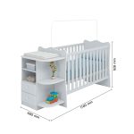 Amari Crib and Dresser Combo (Grey)